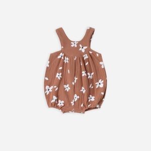 Rylee and Cru June Romper Hibiscus